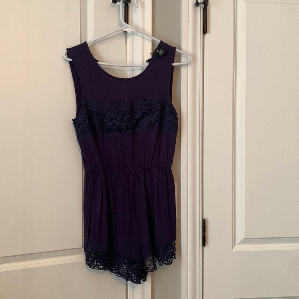 Navy blue romper